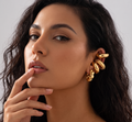 Sculpted Gold Ear Cuff Set